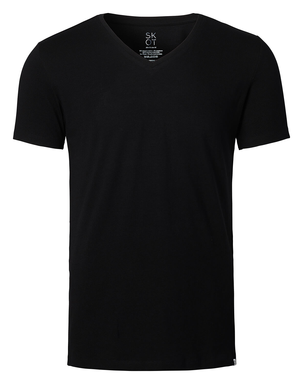 T-shirt Black V-neck Men | 2-pack | Slim Fit