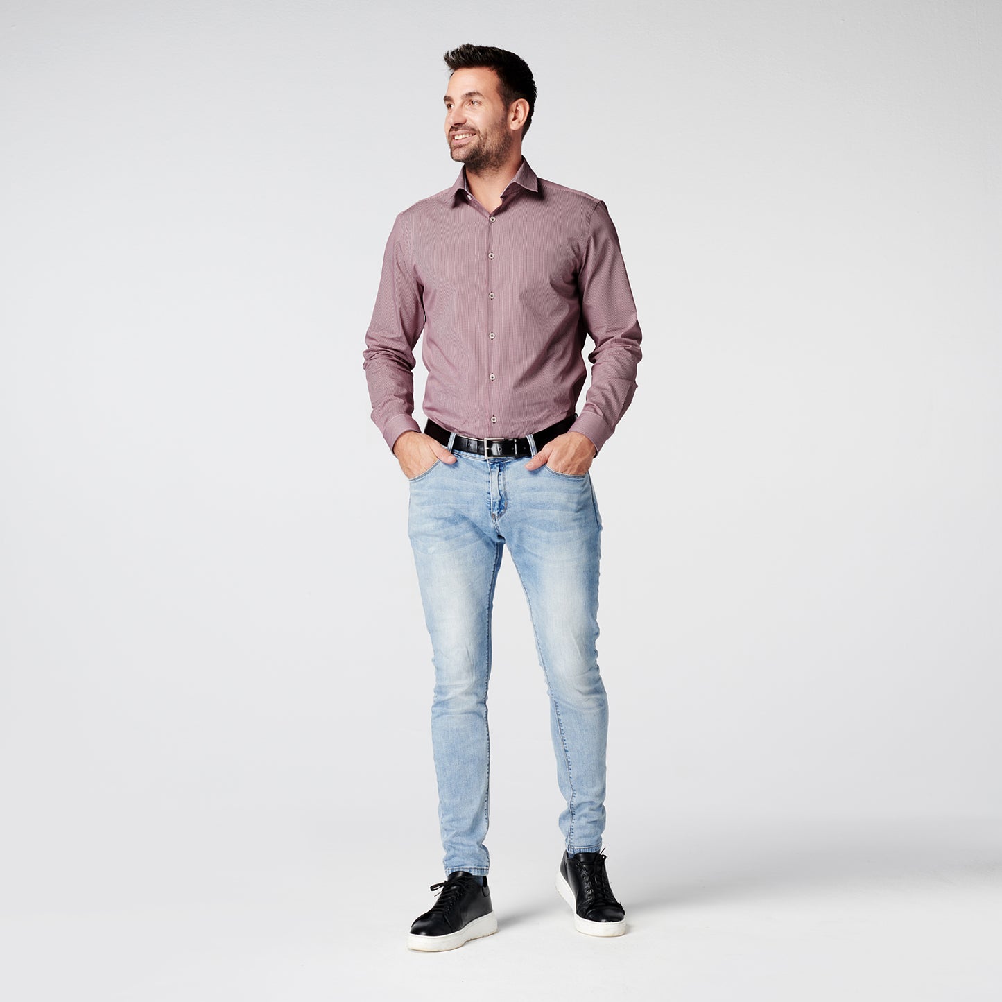 Overhemd - Slim Fit - Checkered Red