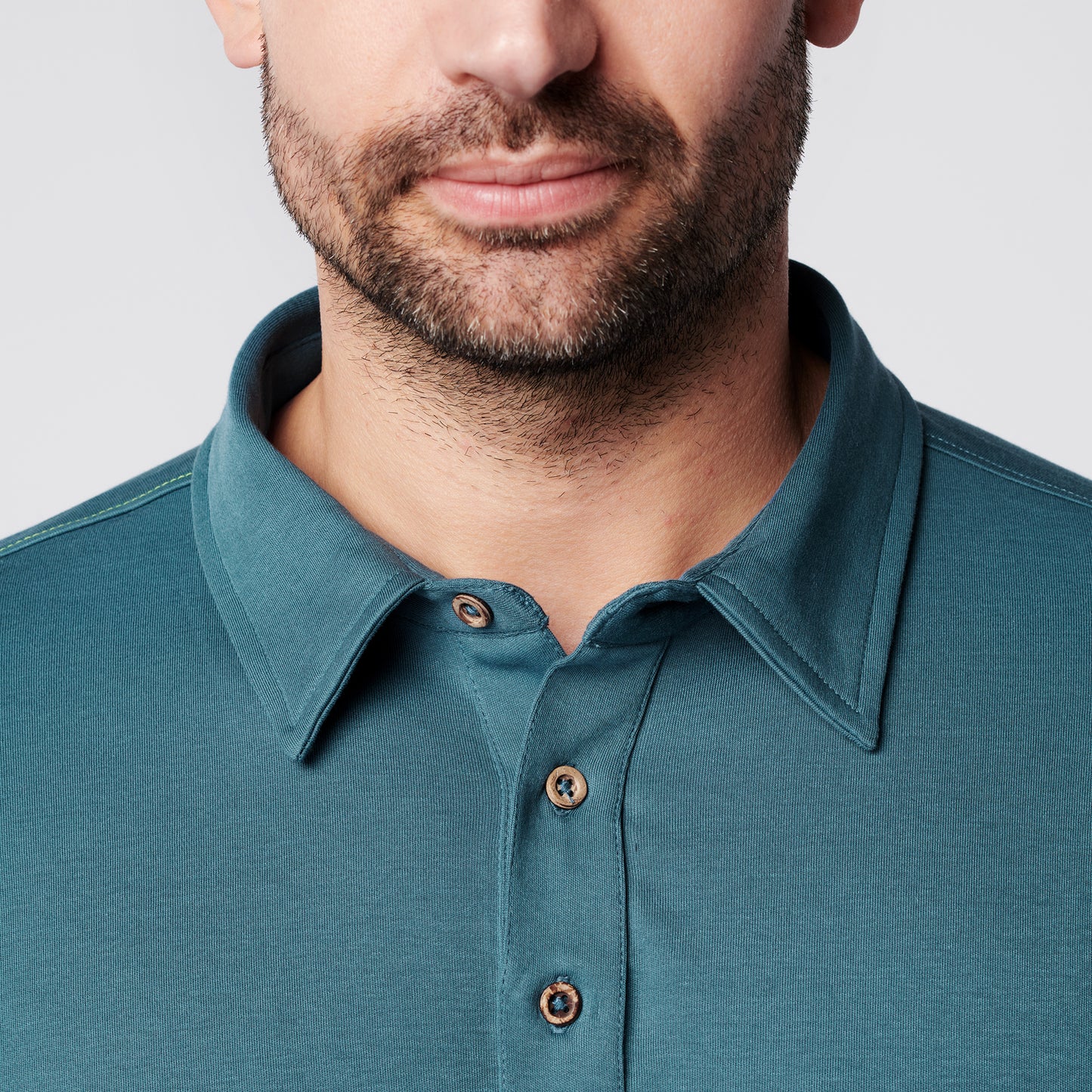 Longsleeve Polo - Sky
