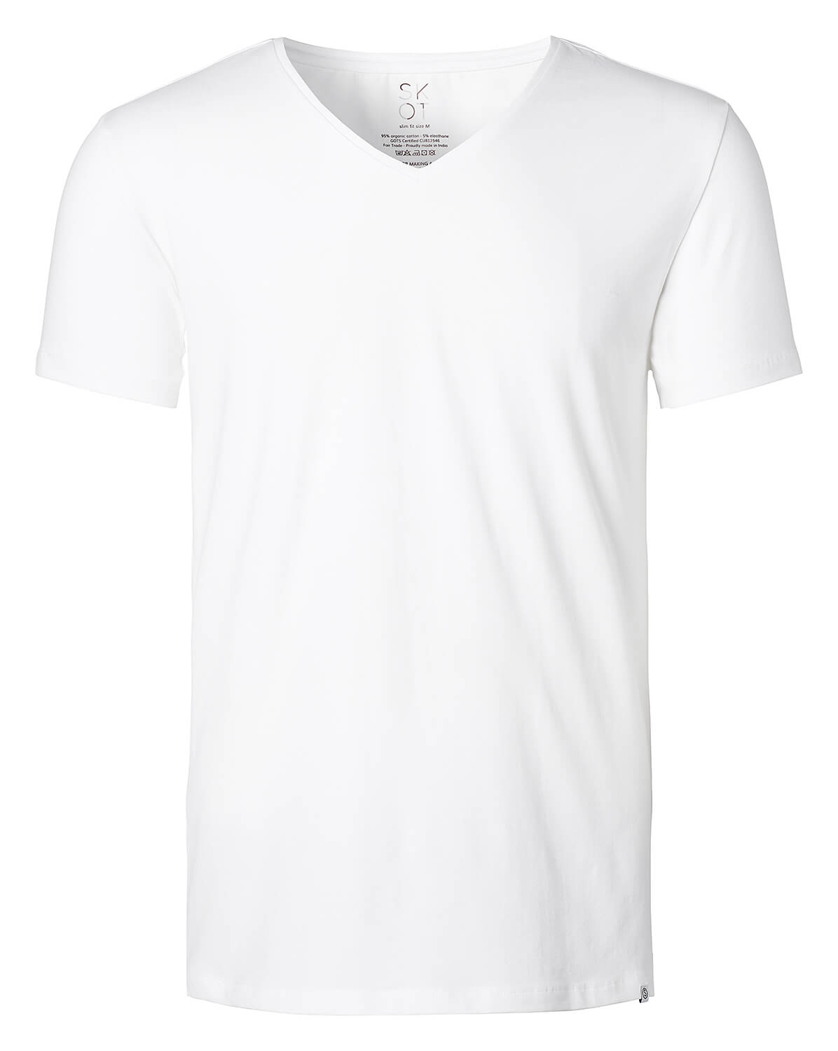 T-shirt Wit V-Hals Heren | 2-pack | Slim Fit