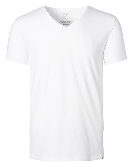 T-Shirt White V-neck Men | 2-pack | Slim Fit