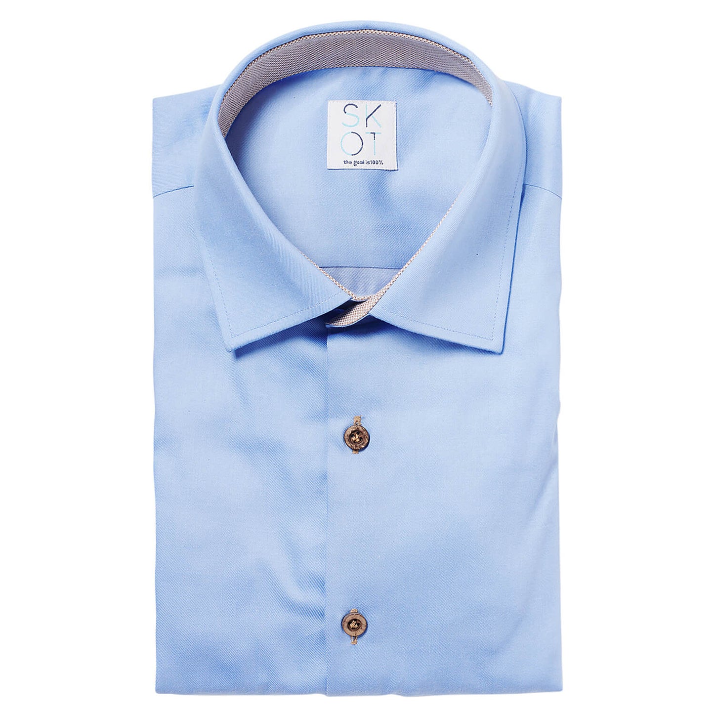 Overhemd - Slim Fit - Circular Blue Contrast