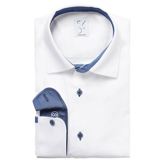 Shirt - Slim Fit - Circular White Contrast