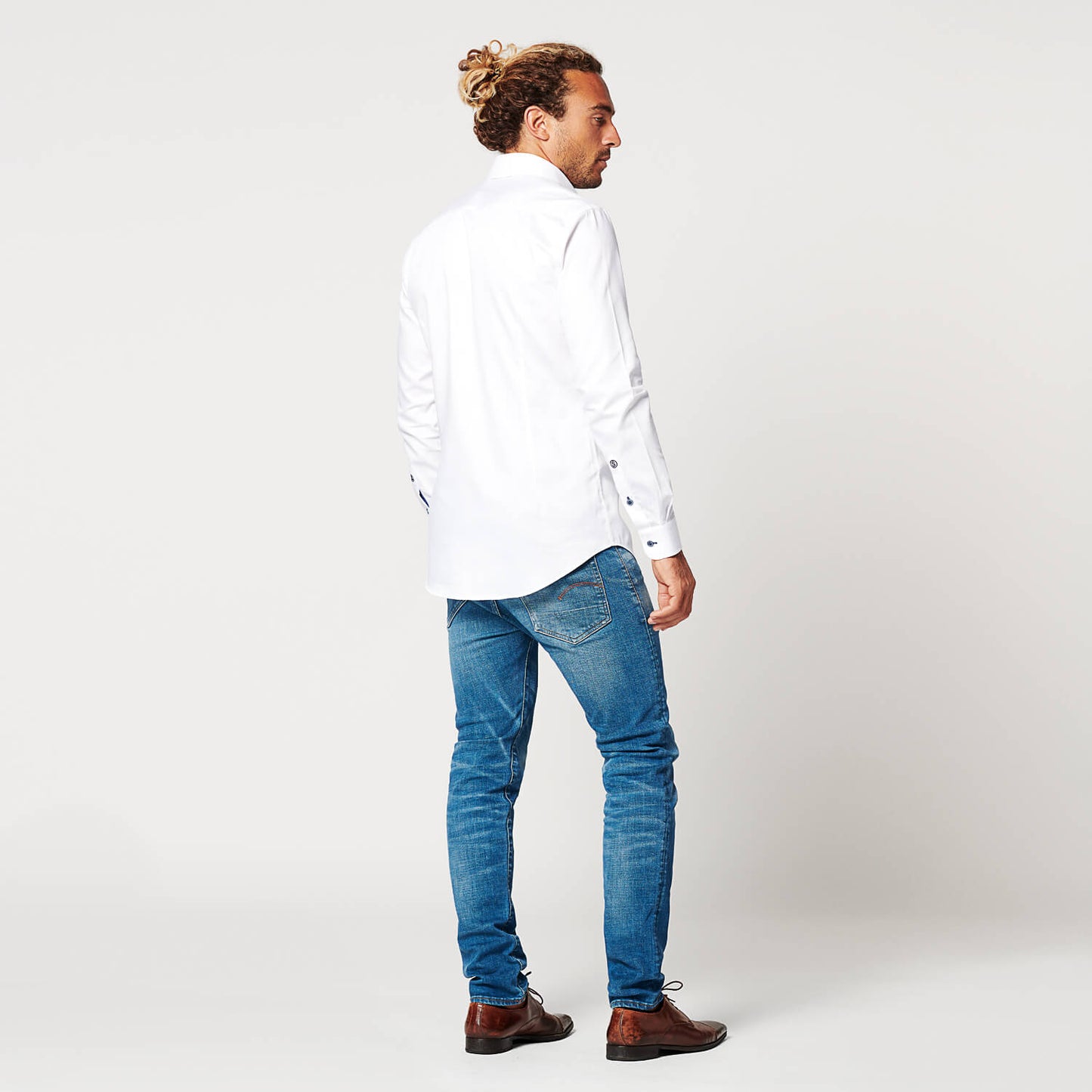 Overhemd - Slim Fit - Circular White Contrast