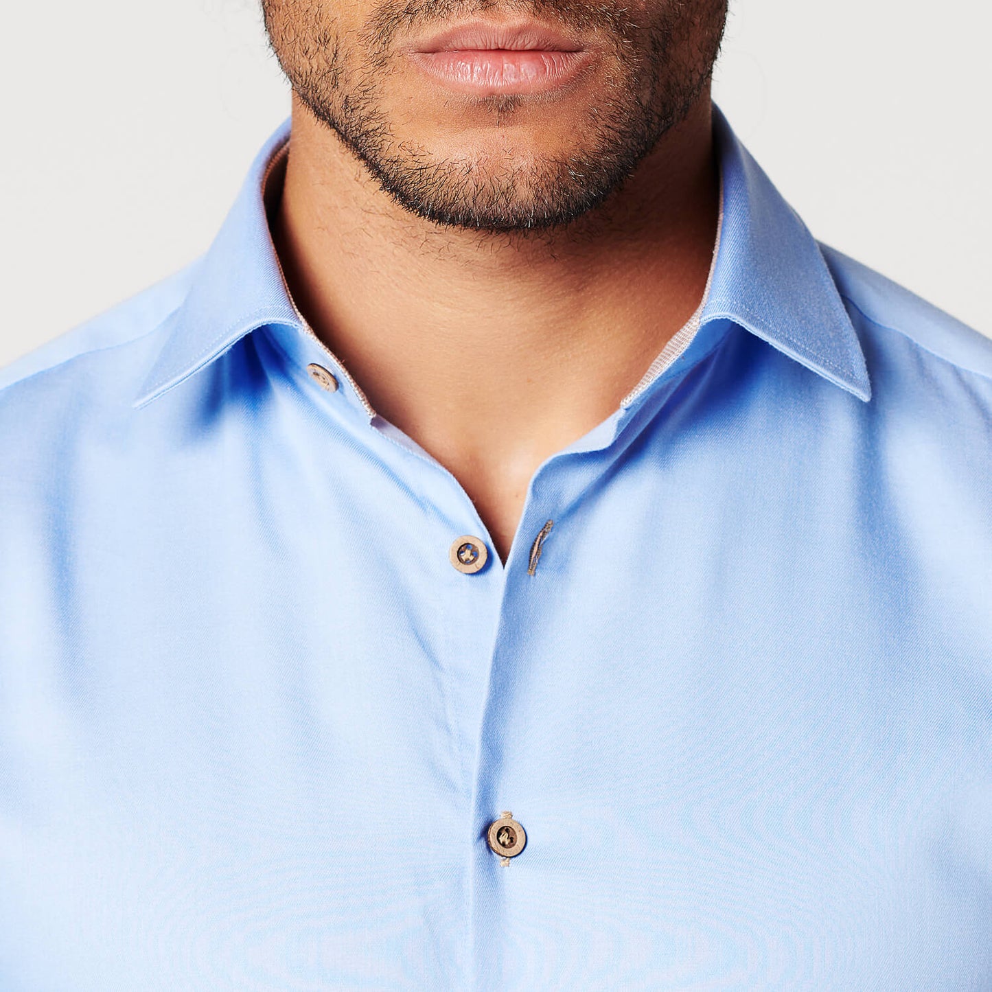 Overhemd - Slim Fit - Circular Blue Contrast