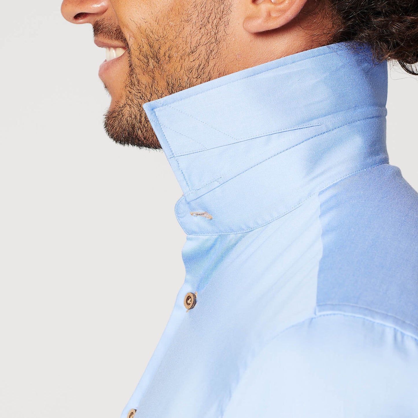 Overhemd - Slim Fit - Circular Blue Contrast