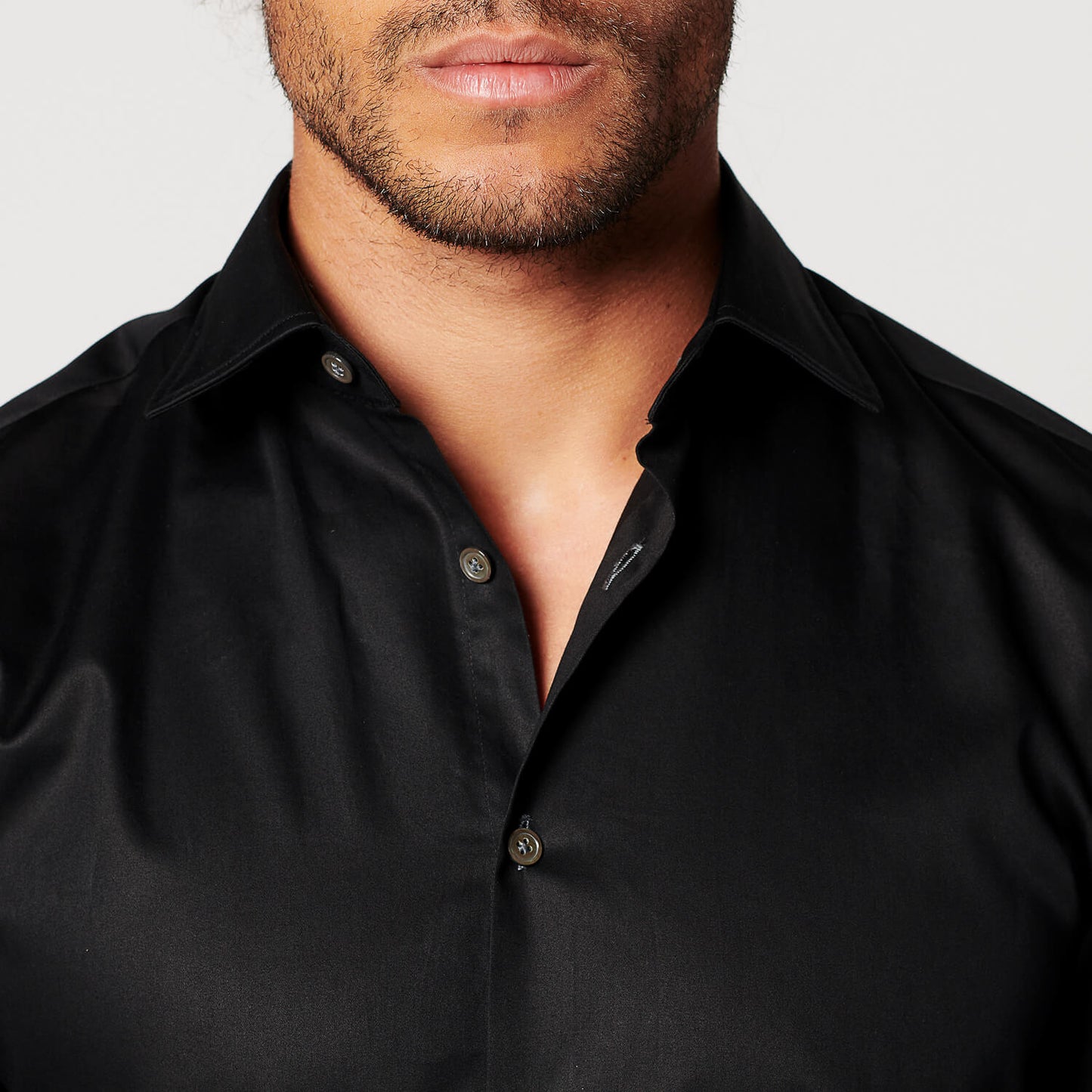 Overhemd - Slim Fit - Circular Black