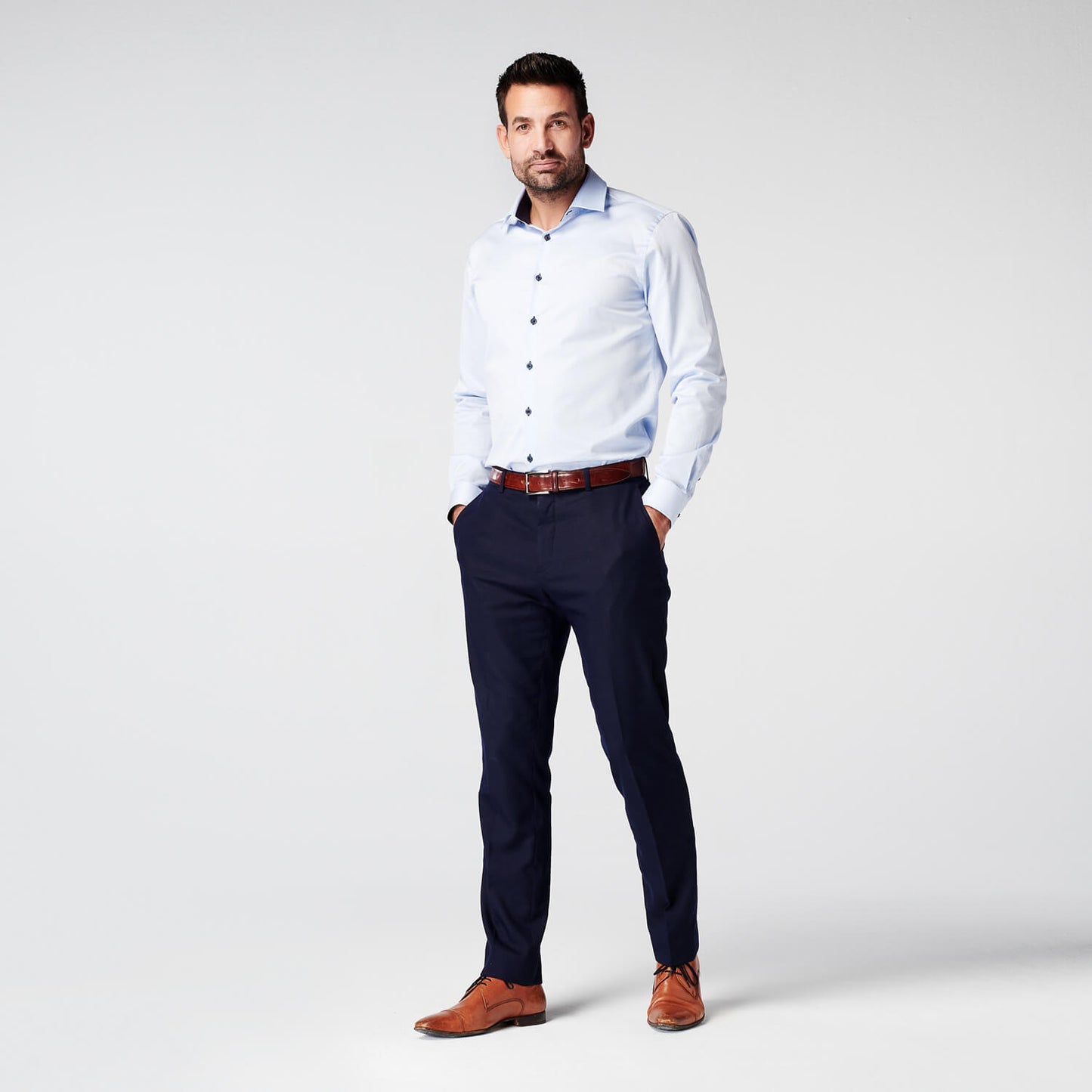 Shirt - Slim Fit - Business Blue