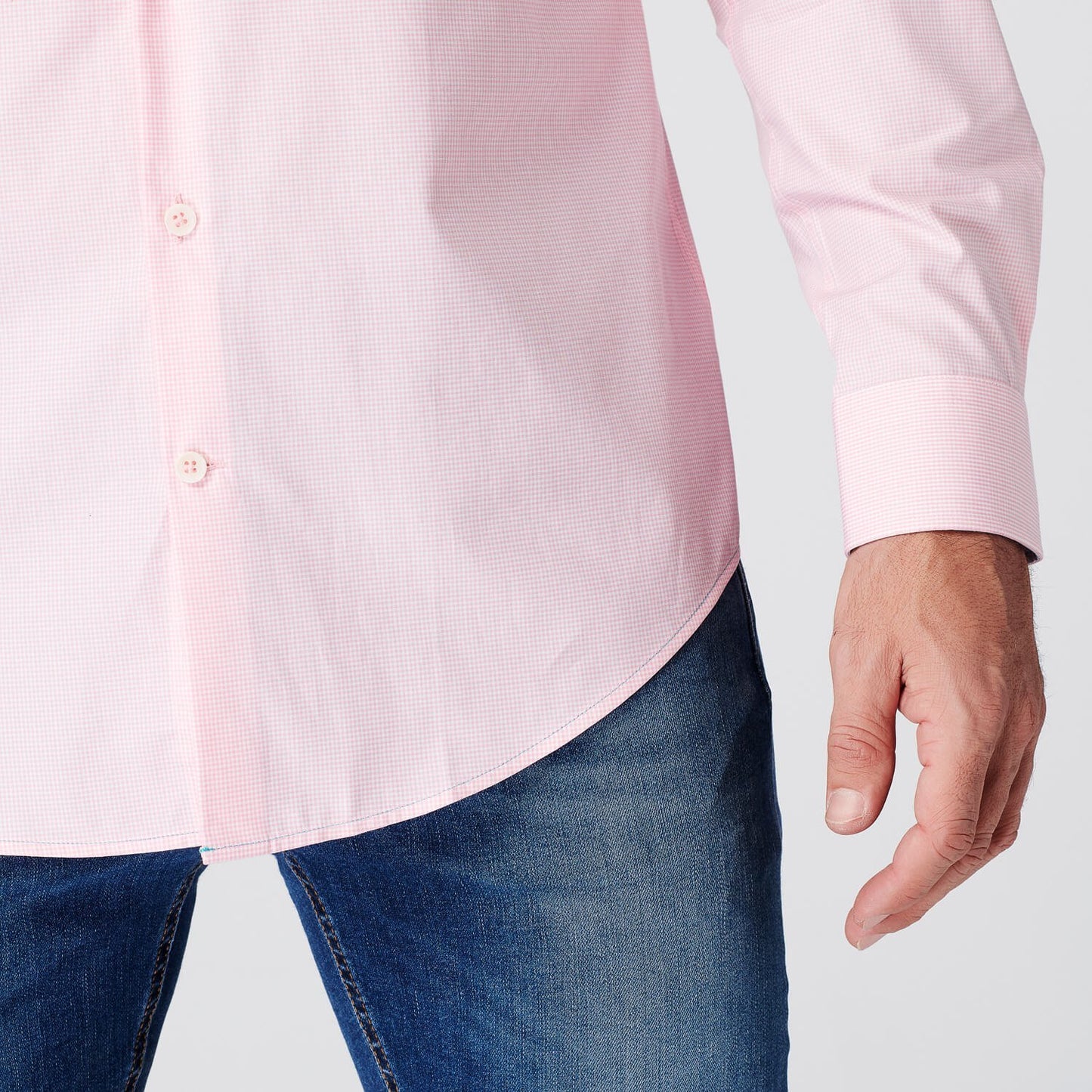 Overhemd - Slim Fit - Checkered Pink