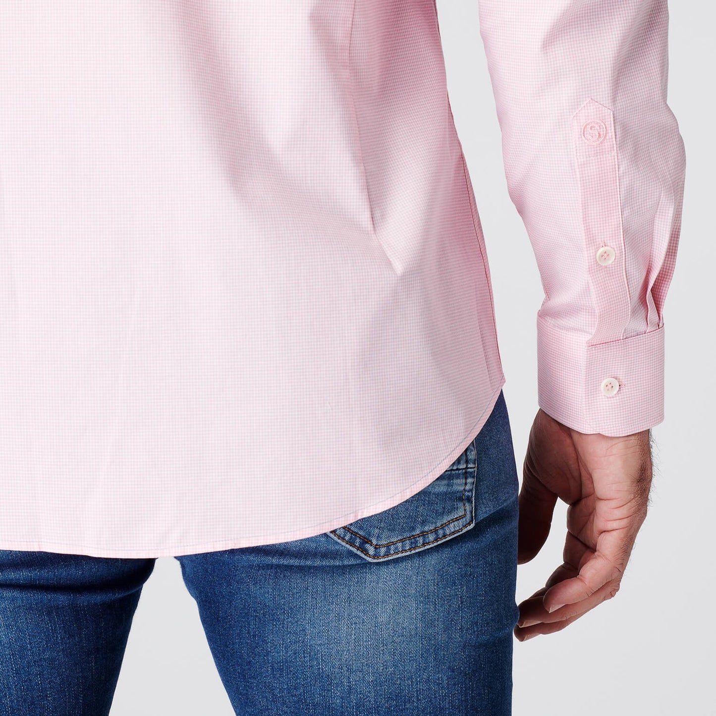 Overhemd - Slim Fit - Checkered Pink