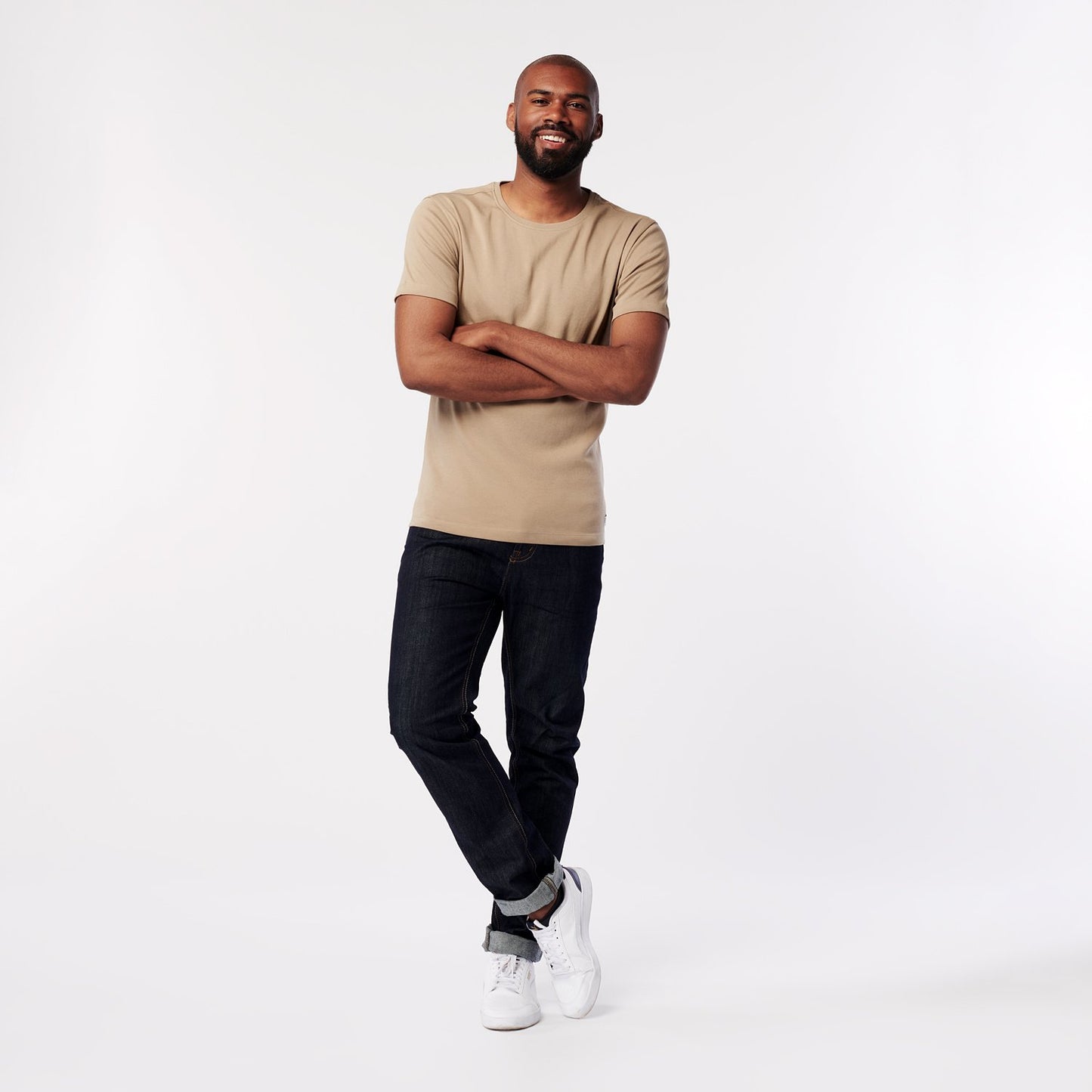 T-shirt - Earth - Round Neck - Sand