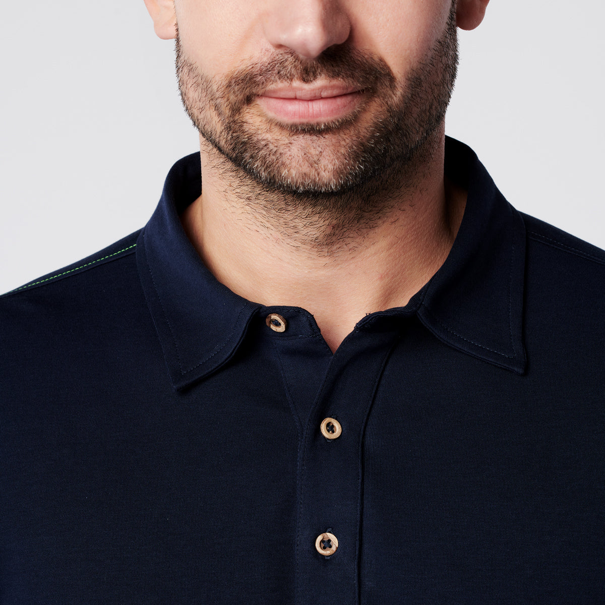 Longsleeve Polo - Navy