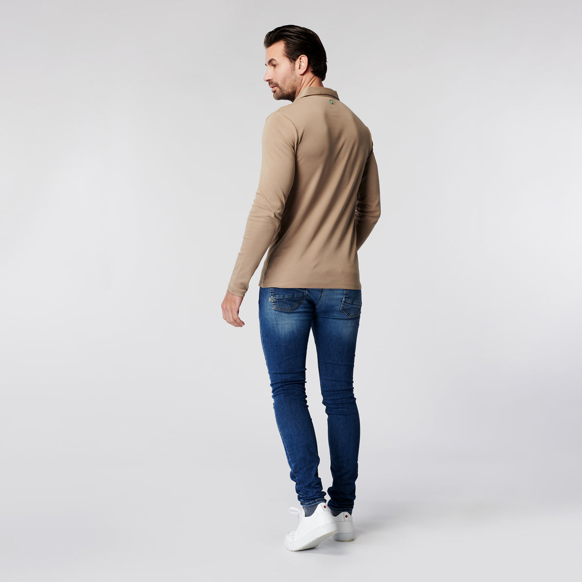 Longsleeve Polo - Sand
