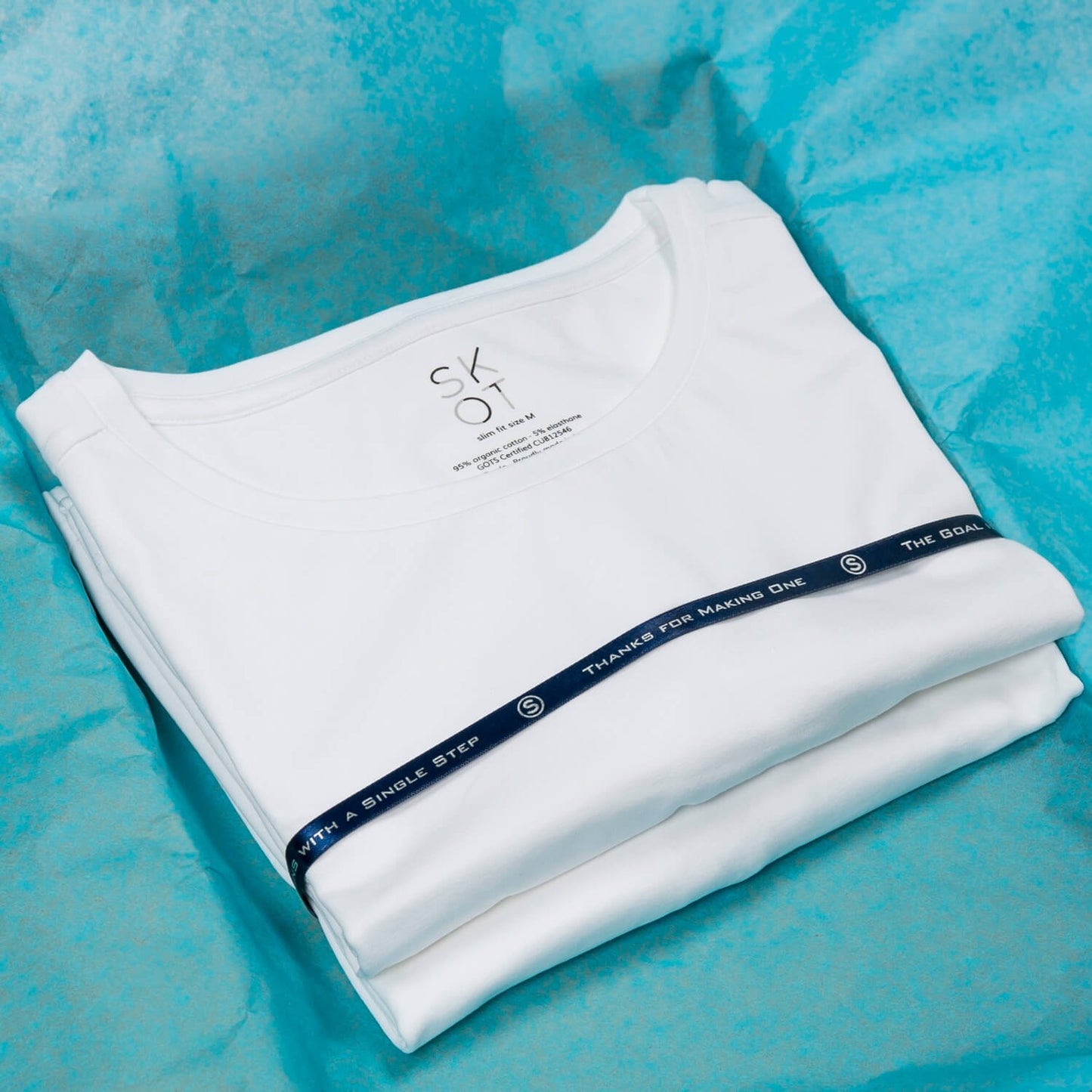T-shirt White Round Neck Men | 2-pack | Slim Fit