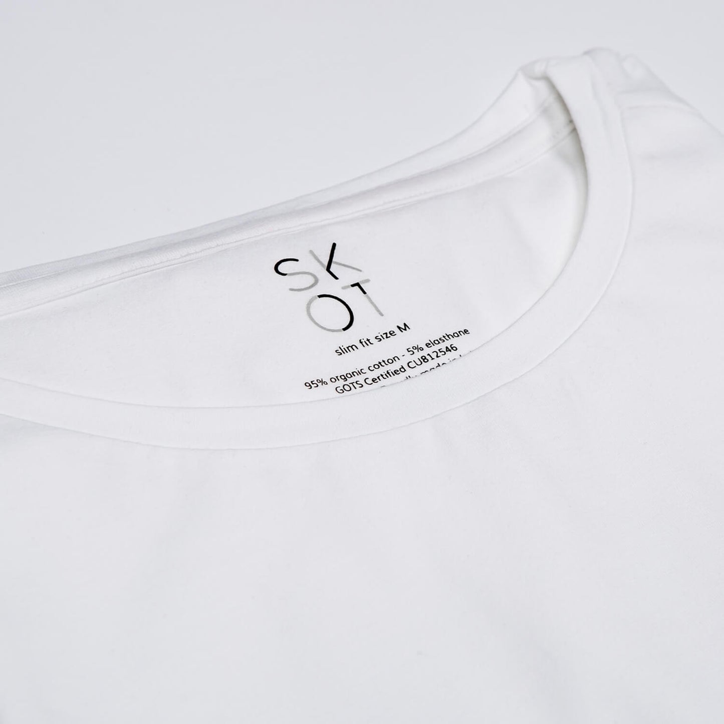 T-shirt White Round Neck Men | 2-pack | Slim Fit