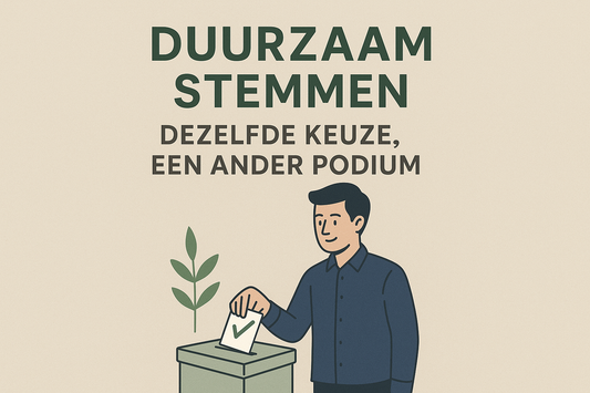 Duurzaam stemmen: dezelfde keuze, een ander podium