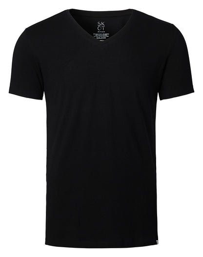 T-shirt - Regular V-neck 2-pack - Black