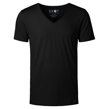 T-shirt Zwart Diepe V-Hals Heren | 2-pack | Slim Fit