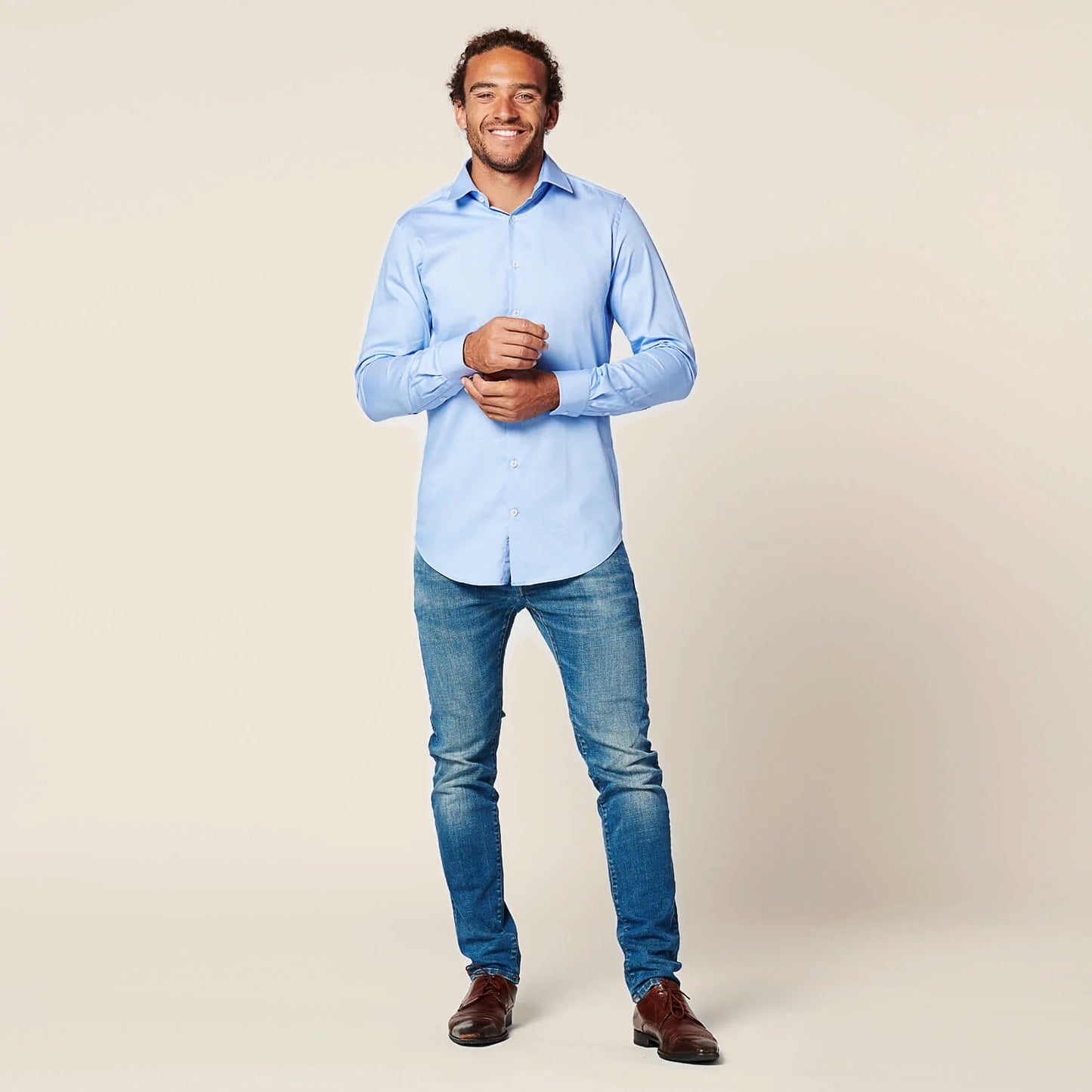Shirt - Slim Fit - Circular Blue