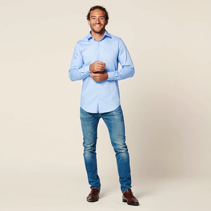 Shirt - Slim Fit - Circular Blue