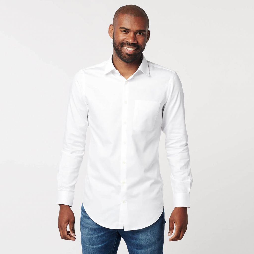 Overhemd - Circular White - Regular Fit - Borstzak