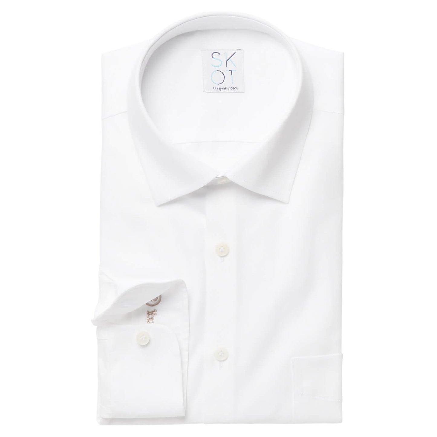 Overhemd - Circular White - Regular Fit - Borstzak