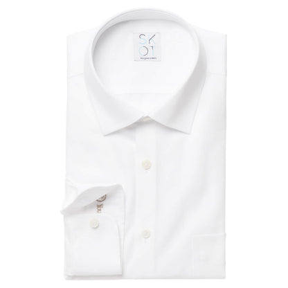 Shirt - Circular White - Regular Fit - Brest Pocket