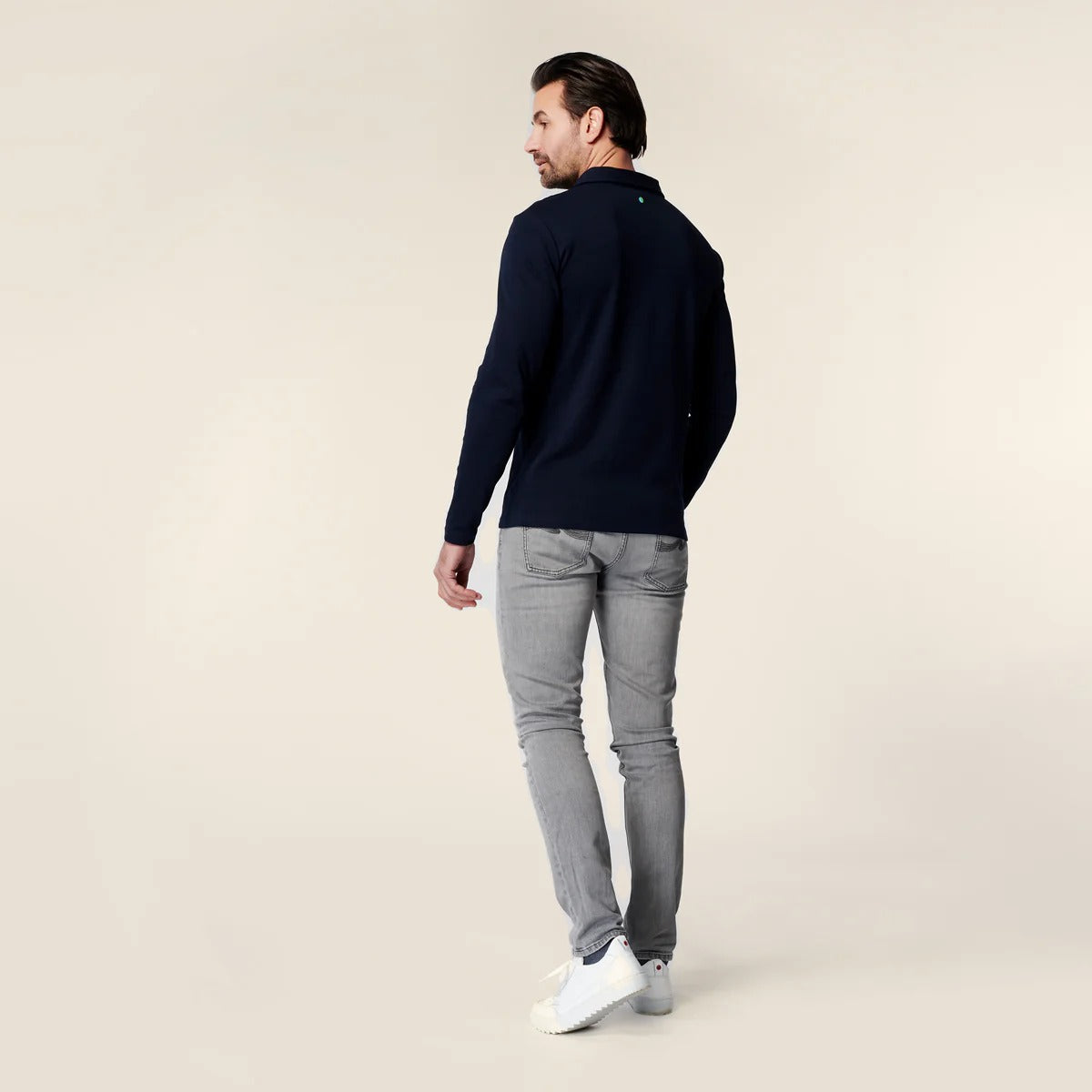 Longsleeve Polo - Navy