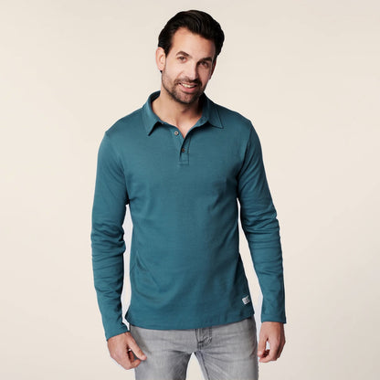 Longsleeve Polo - Sky