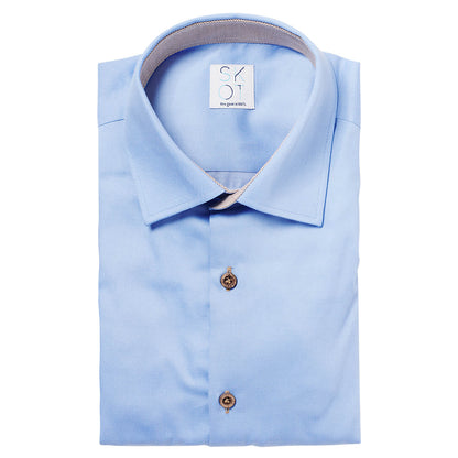 Shirt - Slim Fit - Circular Blue Contrast