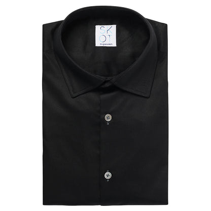 Overhemd - Slim Fit - Circular Black