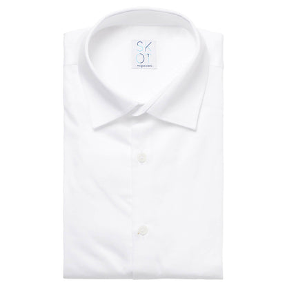 Overhemd - Slim Fit - Mouwlengte 7 - Circular White