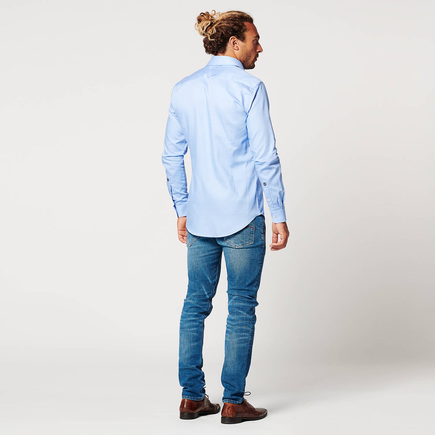 Overhemd - Regular Fit - Circular Blue