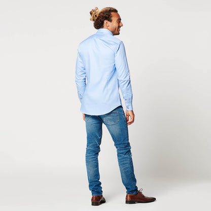 Shirt - Slim Fit - Circular Blue Contrast