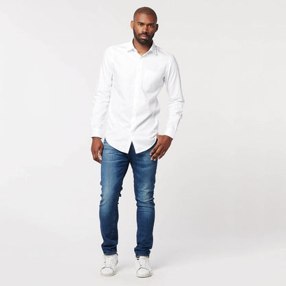 Overhemd - Slim Fit - Circular White