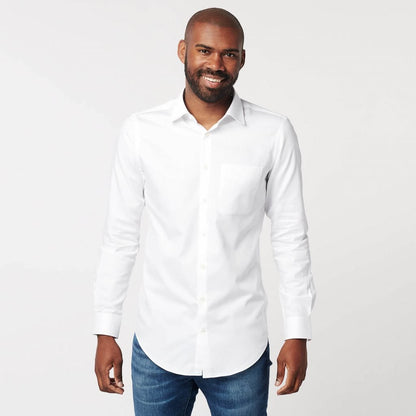 Overhemd - Slim Fit - Circular White