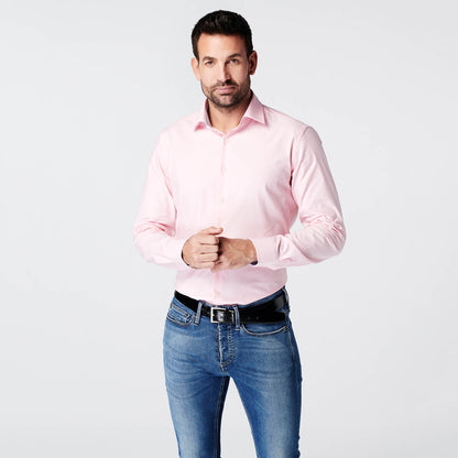 Shirt - Slim Fit - Checkered Pink