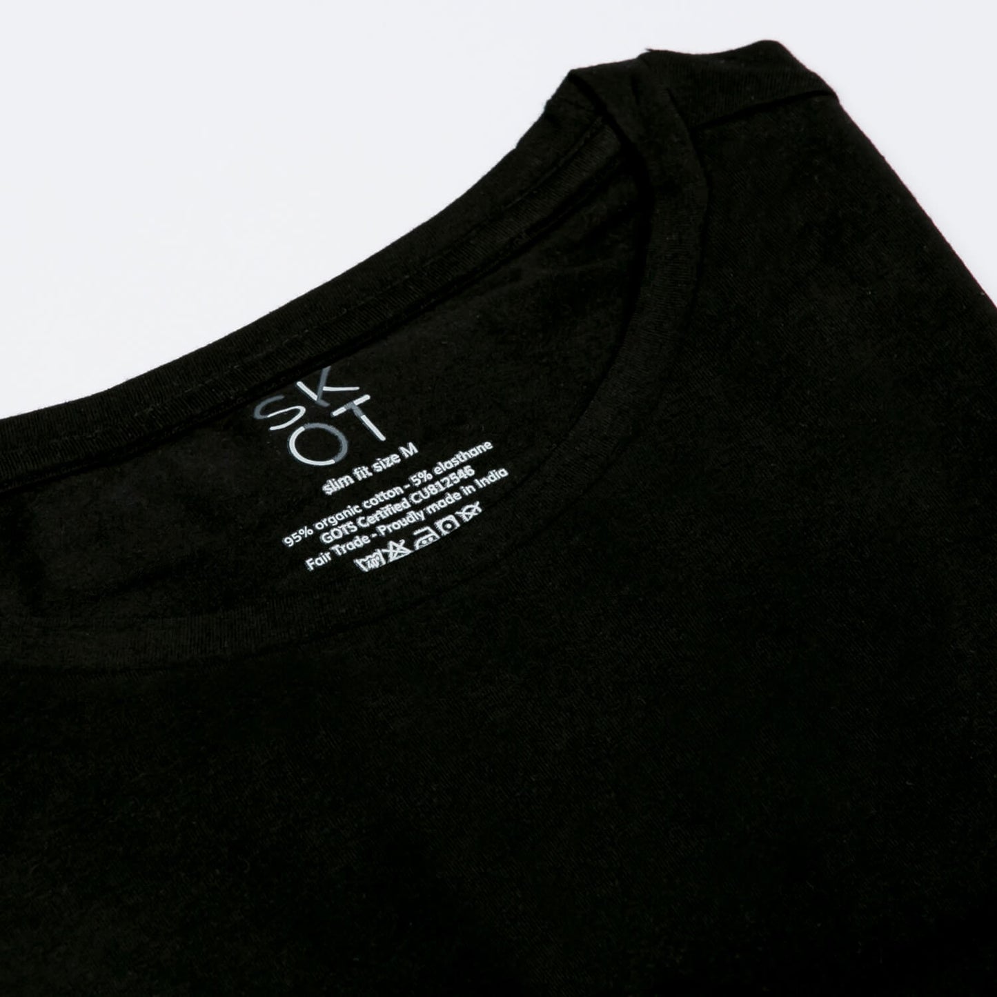 T-shirt Black Round Neck Men | 2-pack | Slim Fit