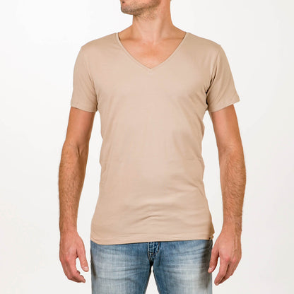 Onder T-shirt Onzichtbaar Diepe V-Hals Heren | 2-pack
