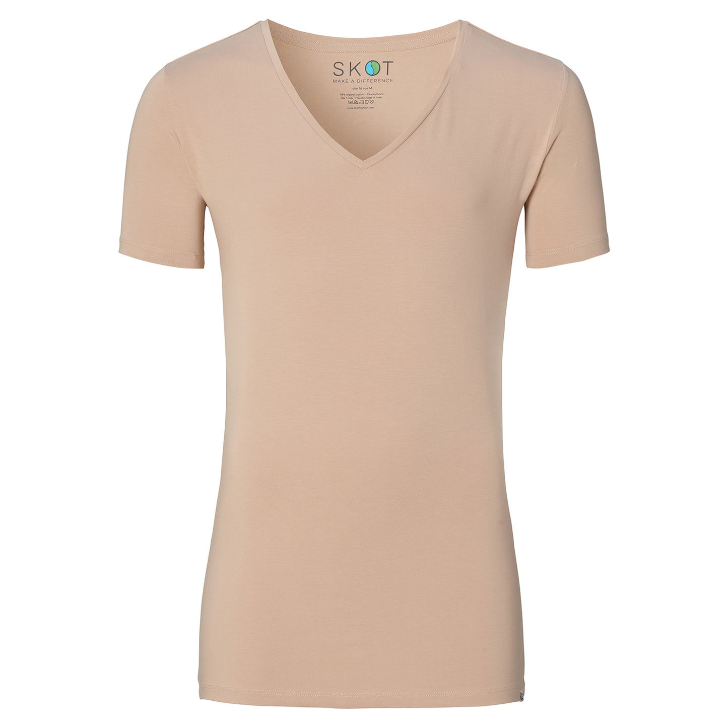Onder T-shirt Onzichtbaar Diepe V-Hals Heren | 2-pack